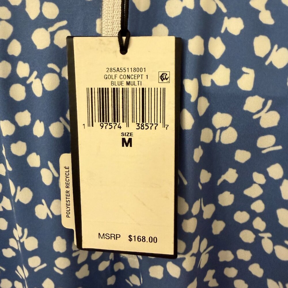 NWT Ralph Lauren Golf Sleeveless Zip Dress Blue White Print Size M - MSRP $168 - Picture 5 of 5